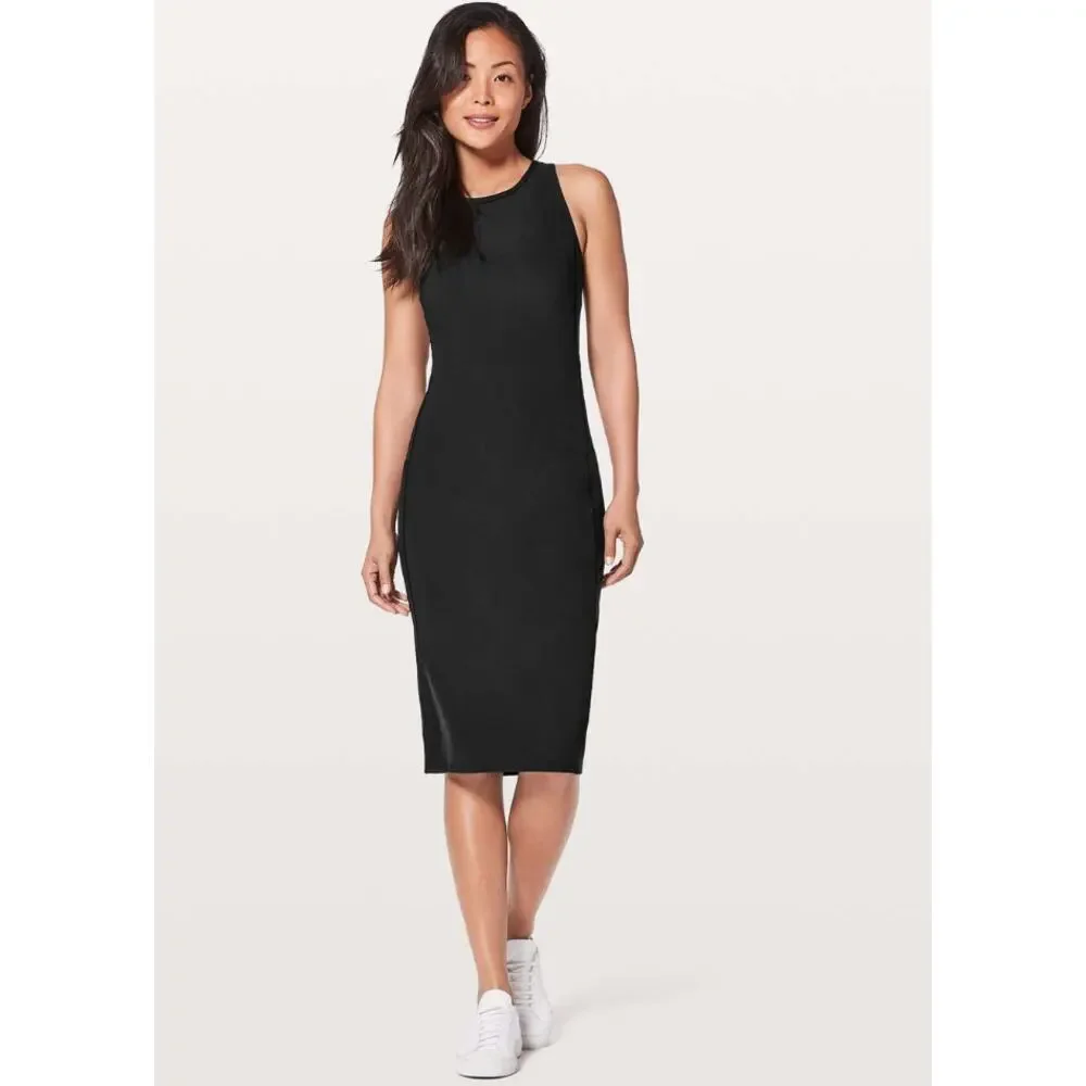 Lululemon Rather Be Gathered Dress Black